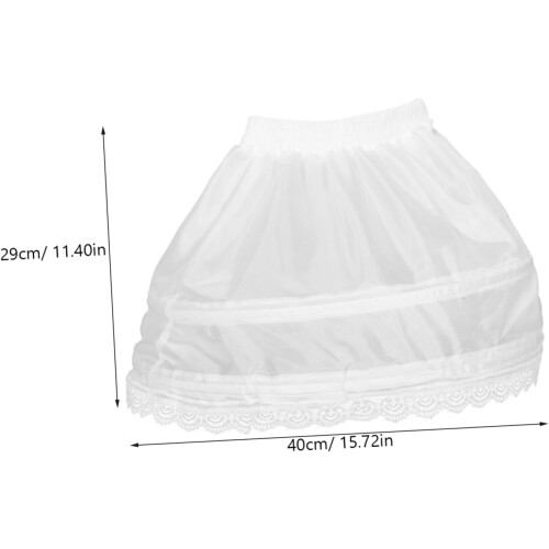 Jupon blanc pour robe de fille, léger et respirant 1