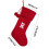Chaussette de Noël personnalisée avec initiale, rouge et blanche 2