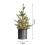 Mini sapin de Noël LED – Décoration de bureau en PVC vert, 3