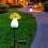 Mushroom Solar Outdoor Lights Handmade Glass2Pack 5