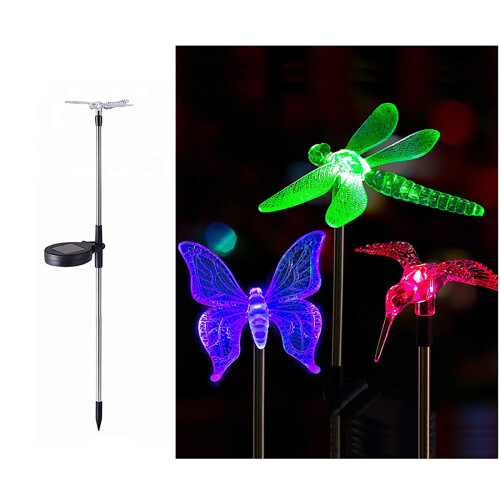 Lampă de grădină LED cu fluture solar, IP44, 10,5" 1