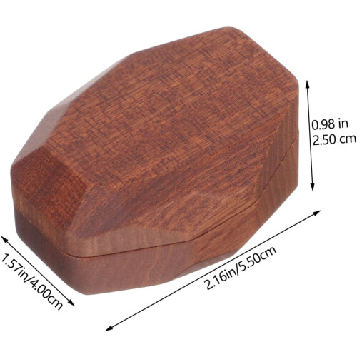 Scatola in legno per plettri per chitarra acustica e ukulele. 1