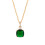 Modern Geometric Square Necklace Glittering-JDN0312228GN 1