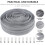 Multi-Function Separating Nylon Zipper Set with Pullers 5# White Silver Tailor Sewing Tools 3