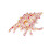 Dames elegant haaraccessoire acryltextuur, perfect-roze geel 1