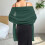 Chiffon-Schal für Damen, grün, Einheitsgröße 2