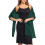 Chiffon-Schal für Damen, grün, Einheitsgröße 4
