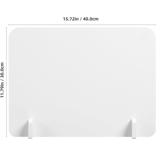 Panneau de séparation de bureau 40 x 30 cm, bords arrondis pour plus de sécurité 1