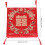 Coussin décoratif Red Square Dragon Phoenix, confortable et portable, en polyester et coton. 2