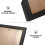 Square Wooden Photo Frame Simple Creative Design Black Timber Material Stable Movable Support 3