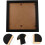 Square Wooden Photo Frame Simple Creative Design Black Timber Material Stable Movable Support 7