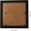 Square Wooden Photo Frame Simple Creative Design Black Timber Material Stable Movable Support 8