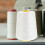 5000-yard vit polyester symaskinstrådsrulle 3-lagers universal 4