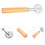 Pizza Tools Cookie Cutter Khaki Alloy and Wood Versatile Tool Create Unique Cookie Shapes 8