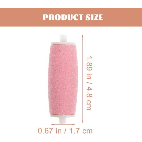 6pcs Foot Pedicure Replacement Roller Heads Hard Coarse Foot Roller Head 1
