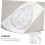 Set di 6 righelli da cucito multifunzionali in plastica per patchwork e cucito, righelli cavi per cuciture in tessuto, modelli per pittura 7