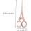 Ciseaux de tailleur en acier inoxydable doré rose, coupe-fil multifonctions 2