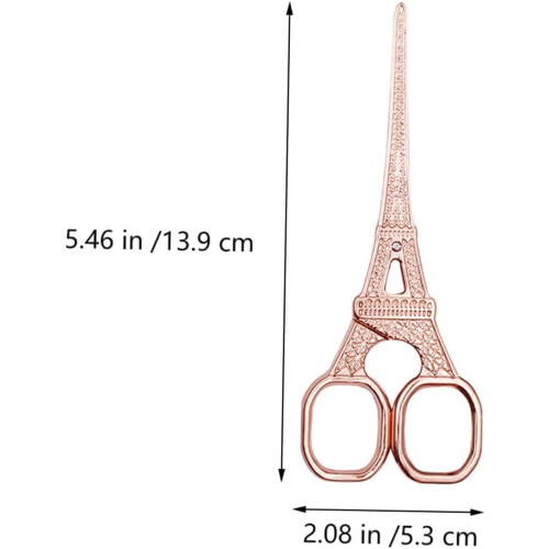 Ciseaux de tailleur en acier inoxydable doré rose, coupe-fil multifonctions 1