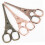 Ciseaux de tailleur en acier inoxydable doré rose, coupe-fil multifonctions 5