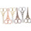 Ciseaux de tailleur en acier inoxydable doré rose, coupe-fil multifonctions 7