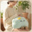 Cartoon Cloud Shape Backrest Cushion Reading Pillow For-Green 6