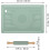 Silicone Non-Stick Pastry Mat with Wooden Rolling Pin Set, Kitchen Baking Dough Accessory Featuring 8