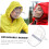Raincoat Hat Shield Visor Raincoat Accessories Detachable Rain Poncho Hat Face Protector Plastic Visor 5