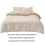 Parure de lit Milk Tea Cheese, polyester, 180 x 220 cm & 3