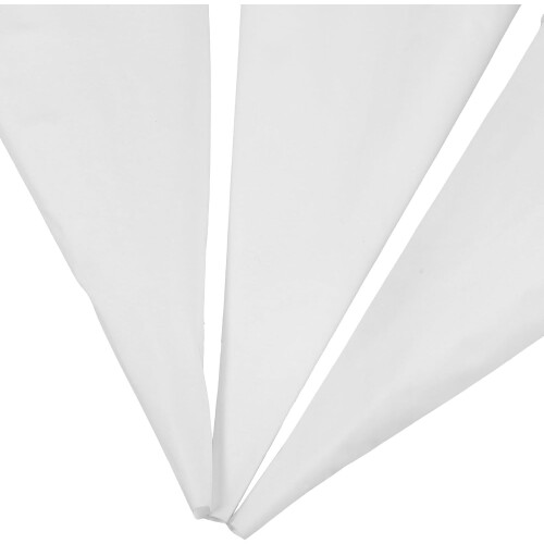 Lot de 3 poches à douille réutilisables en coton, résistantes et souples, blanches. 2