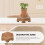 Socle de rangement pour objets d'art, présentoir hexagonal en bois, multifonctionnel 6