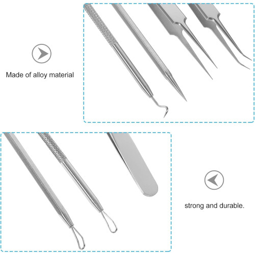 6pcs Vinyl Weeding Tool Kit with Precision Tweezers, Scraper, and Weeding Pen 2
