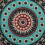 Boho-Teppich, rund, 60 cm, Polyester, waschbar, pflegeleicht, farbenfroher Boho-Teppich 6