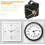 Silent Clock Mechanism Movement Replacement Kit with Highly Accurate Plastic Works 8