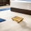Taburete de madera con patas antideslizantes, taburete compacto de madera maciza. 4