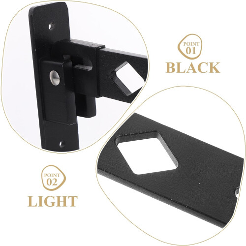 Black Wall Mounted Clothes Drying Rack with Foldable Shrinkage Design 2
