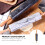 Wooden Handle Rolling Stick Dough Baking Roller Marble Material Convenient Practical Kitchen Tool 7