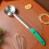 Portion Control Serving Spoon Long Spoon Stainless Steel Plastic Easy to Clean Practical Kitchen Utensil 4