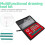 Kit de dessin technique professionnel avec boîte de rangement et outils de dessin multifonctions 5