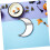 Gothic Self Adhesive Wall Mirror Moon Shape Halloween Decorative Mirror Tiles 7
