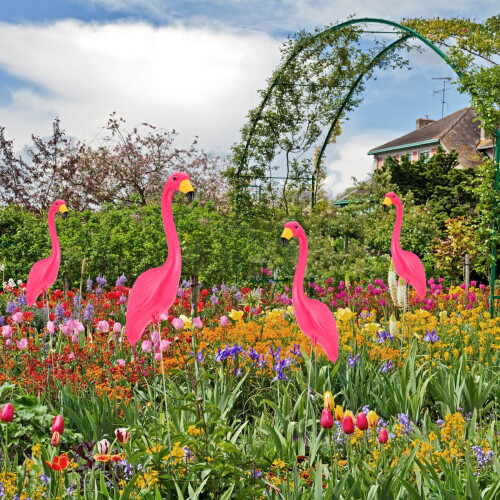 Flamingo Havepæl Lyserød HDPE 85x35cm 1