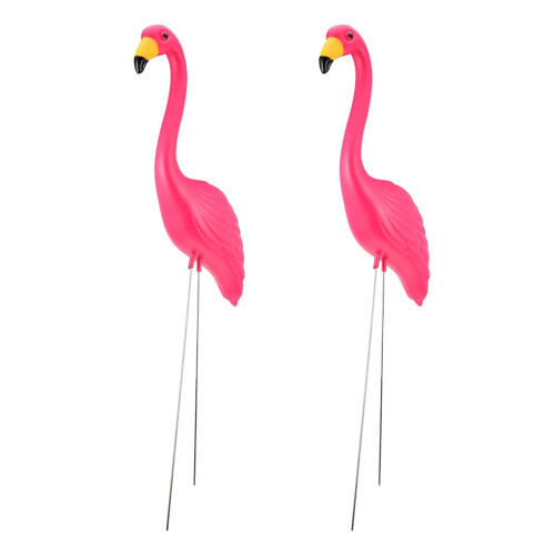 Flamingo Havepæl Lyserød HDPE 85x35cm 2