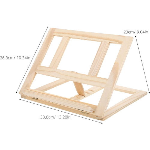 Foldable Wooden Puzzle Lid Easel Bracket Adjustable Angle Puzzle Case Lid Holder 1