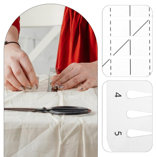 5 polegadas acrílico acolchoado régua quadrado molde de costura multi-uso patchwork ferramenta de corte 2