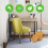 Rustic Waste Basket Cover Plastic Woven Laundry Basket for Bedroom Storage Multipurpose 4