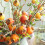 Bouquet artificiel de baies de grenade orange 65 cm 2