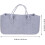 Pochette pliable à divers articles ménagers, grande capacité, en feutre, lavable, style simple. 2