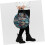 Embroidery Tool Carrying Bag Multi-Pocket Storage, Blue Leaf Pattern Embroidery Kit Handbag 5