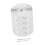 Silver Reflective Tape with Hexagonal Honeycomb Pattern Prisms, Strong Adhesive Backing 4