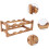 Wine Display Rack Wine Bottle Holder Double Layer Bamboo Wooden Material Creative 8