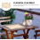 2 Tischsets aus Polyesterfaser mit klassischem Stickereidesign 7